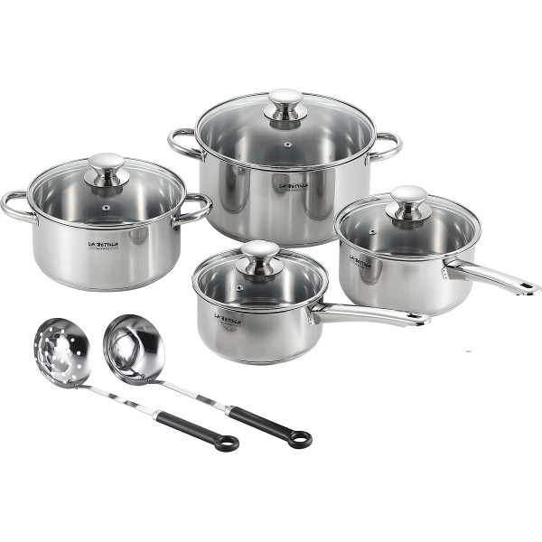 ラ・ベットラ ステンレス鍋４点セット（ツール付）