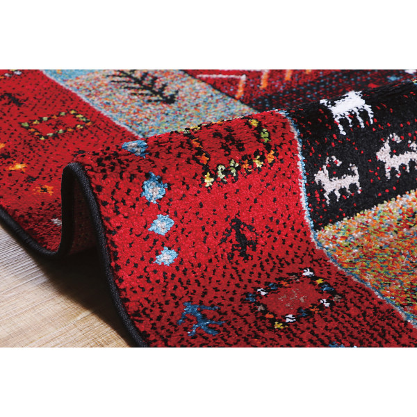 トルコ製ウィルトンラグレッド