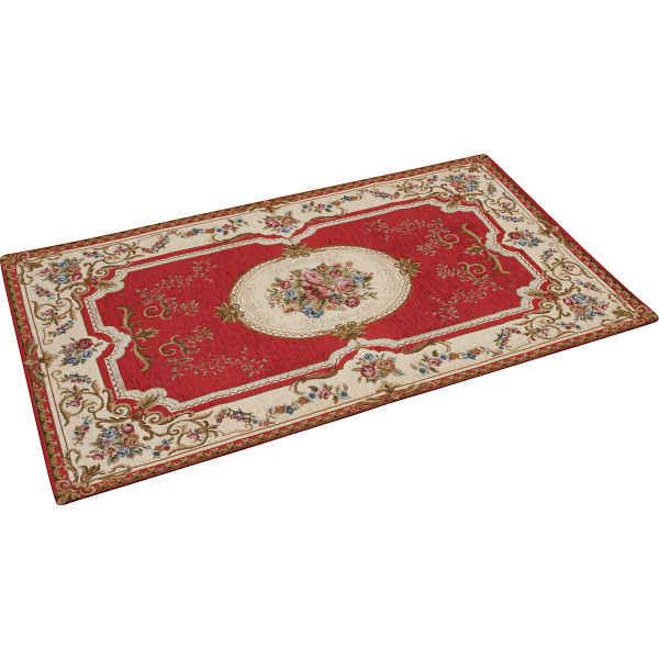 イタリア製ゴブラン織ラグレッド