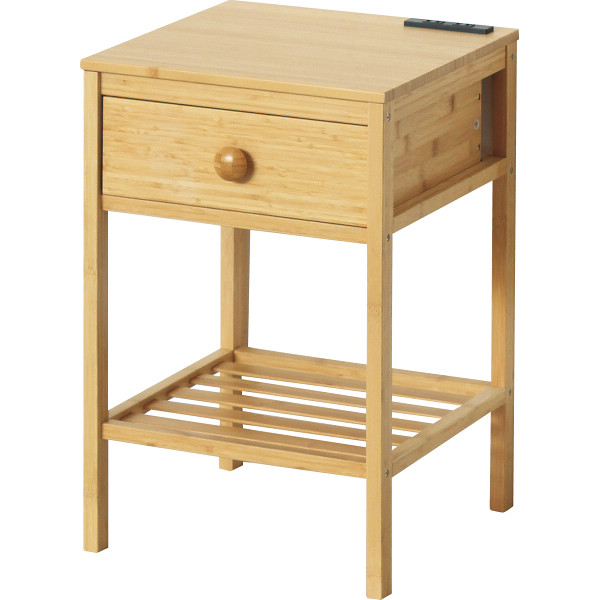 バンブー　サイドテーブルナチュラル