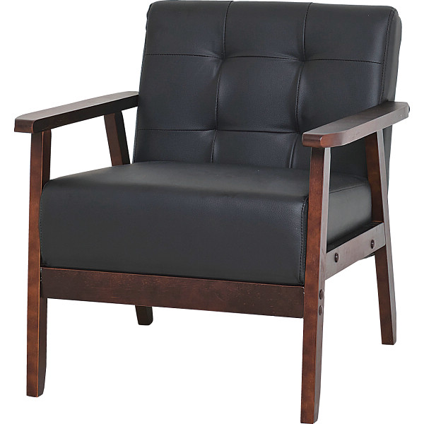 １Ｐソファ　オスロブラック