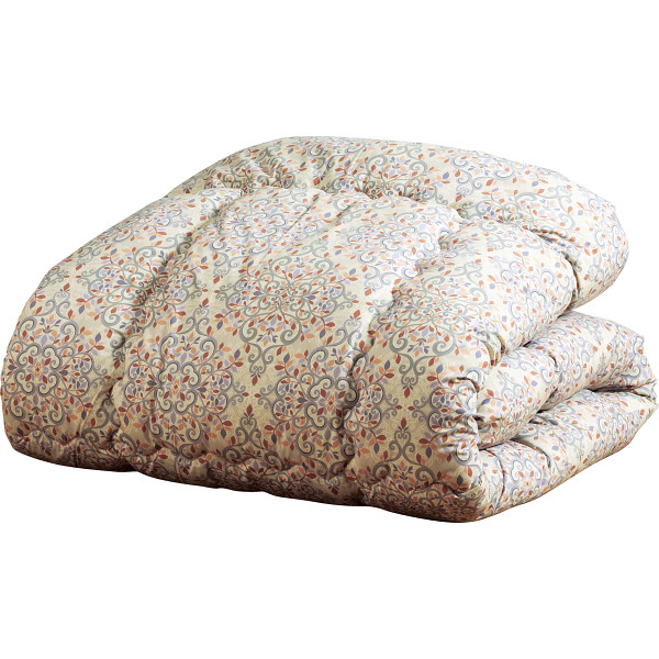 ウール１００％掛けふとんコーラル系