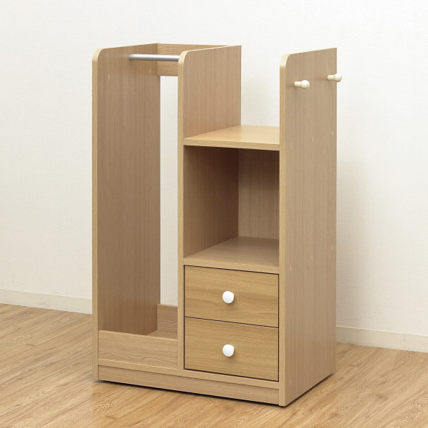 ランドセルハンガーラック（キャスター付）ナチュラル