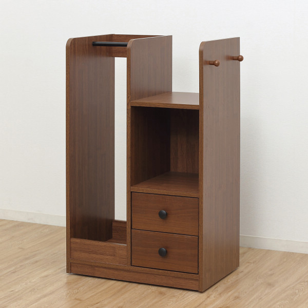 ランドセルハンガーラック（キャスター付）ブラウン