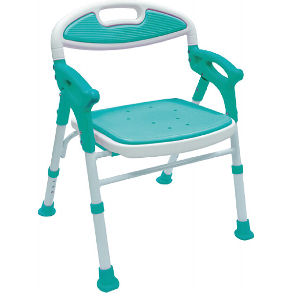 折りたたみシャワーチェアー楽湯ライトグリーン