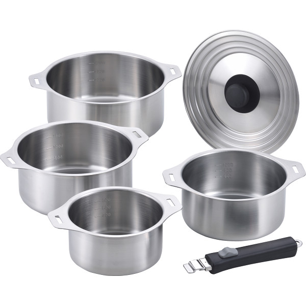 燕三 ハンドル着脱式鍋４点セット