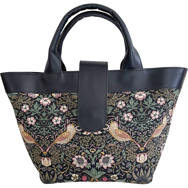 ファブリックバイベストオブモリス　ハンドバッグいちご泥棒