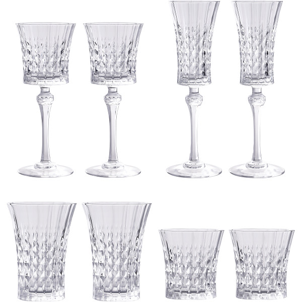 クリスタルダルク　レディーダイヤモンド　ペアディナーセット