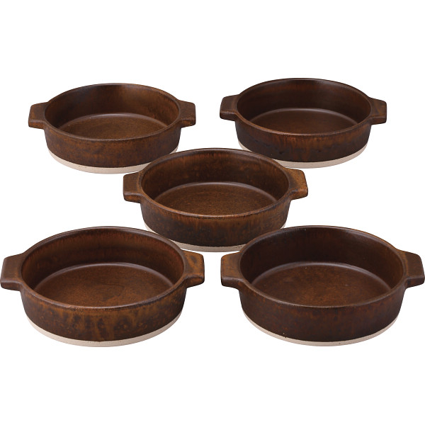 信楽焼　ハングアウト　２１ｃｍグリル鍋５個