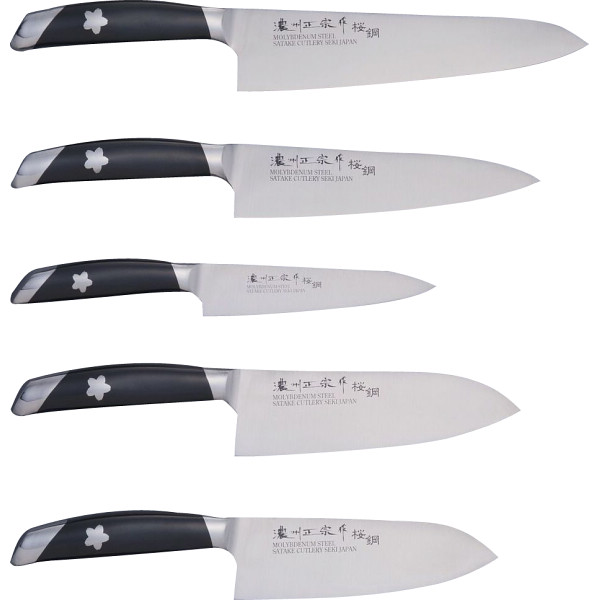 濃州正宗作 桜鋼包丁５本セット