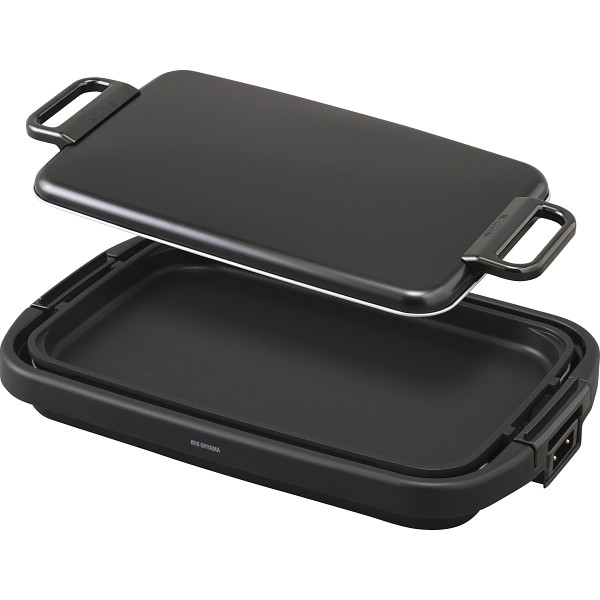 アイリスオーヤマ ワイドホットプレート１枚ブラック