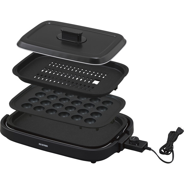 アイリスオーヤマ　網焼き風ホットプレート（３枚プレート）