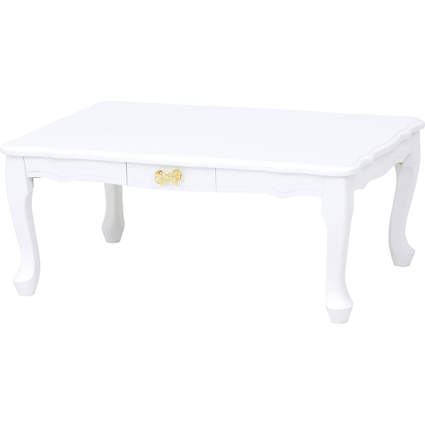 折れ脚テーブルホワイト