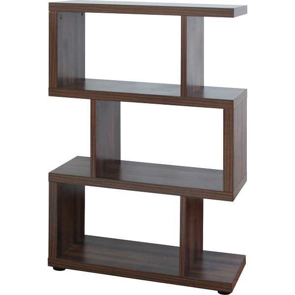 デザインラック３段ブラウン