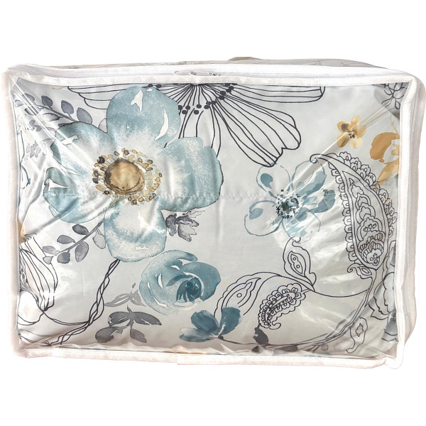 羽毛合掛けふとん（ダウン７０％）スモークブルー