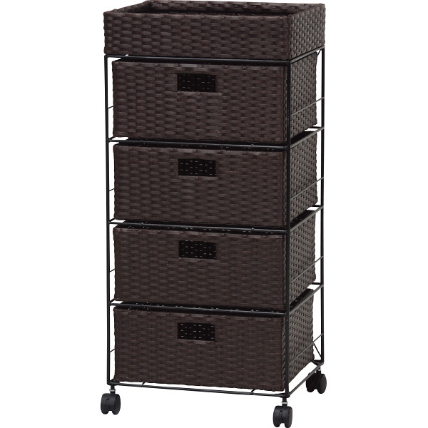 ランドリーチェストダークブラウン