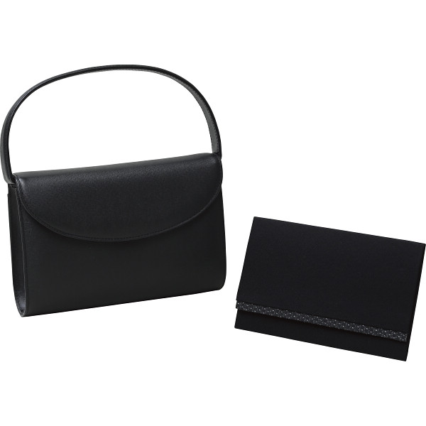 良品工房　日本製牛革２ウェイフォーマルバッグ（袱紗付）ブラック