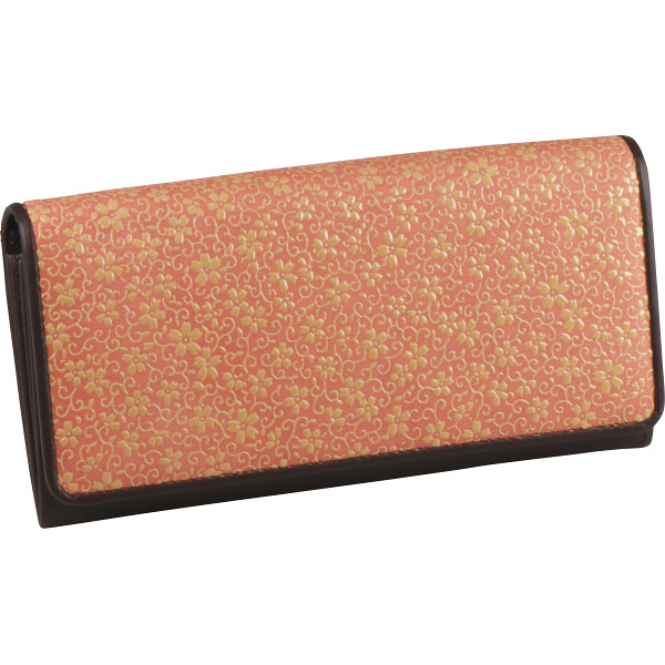 日本製　草木染　印伝　束入れピンク