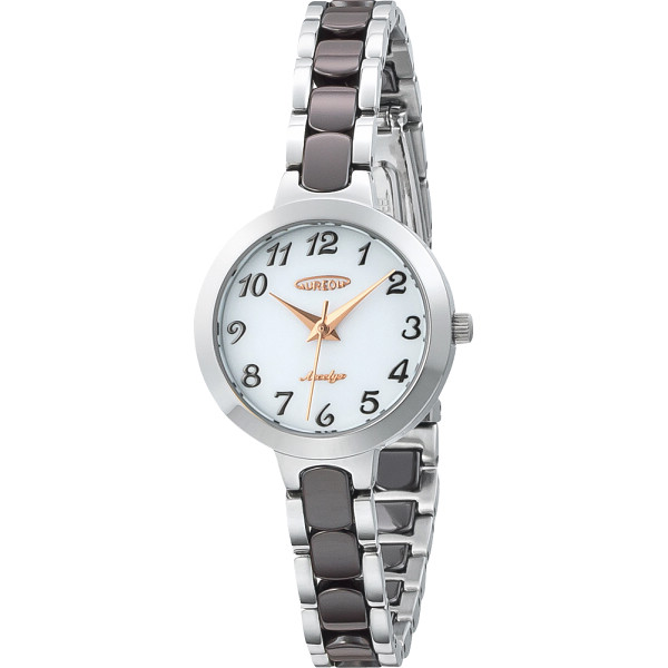 オレオール　セラミックバンド　レディースウオッチブラウン