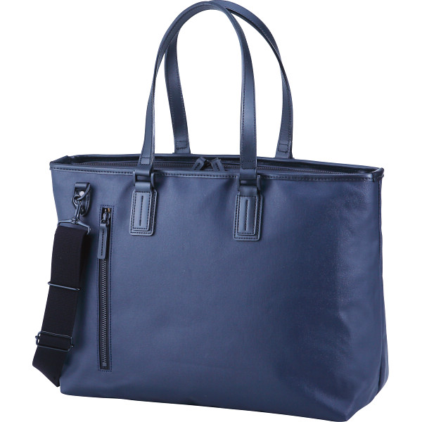 帆布コーティング トートバッグネイビー