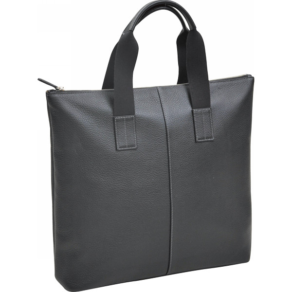 良品工房　日本製牛革トートバッグ黒