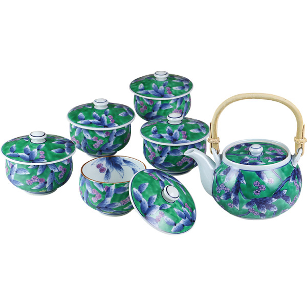 伊万里焼　山桜　番茶器揃