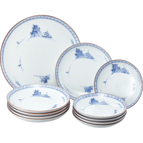 波佐見焼 京山水絵 和合揃