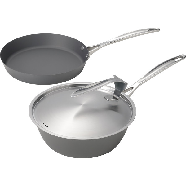涅 ＩＨ対応窒化鉄フライパン・いため鍋２点セット