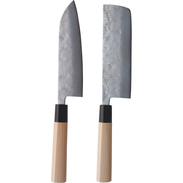 濃州孫六作 梨地和包丁２本セット