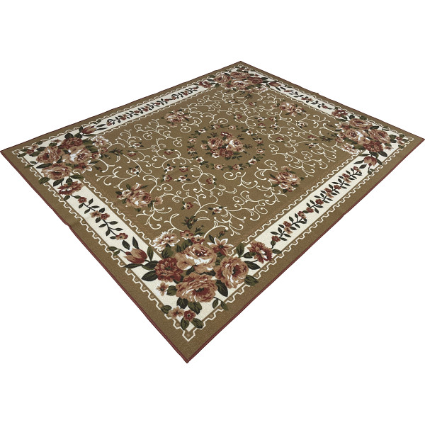 ほこりがでにくい　はっ水ラグベージュ