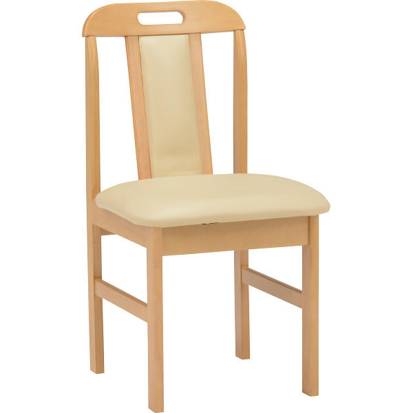 ダイニングチェア２脚組ナチュラル