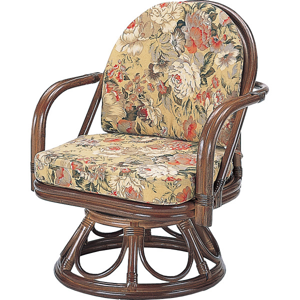 籐回転座椅子（ハイタイプ）