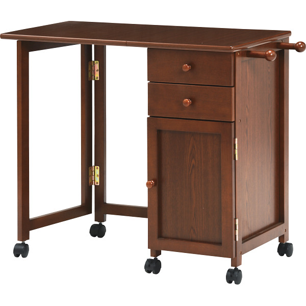 折りたたみデスクブラウン