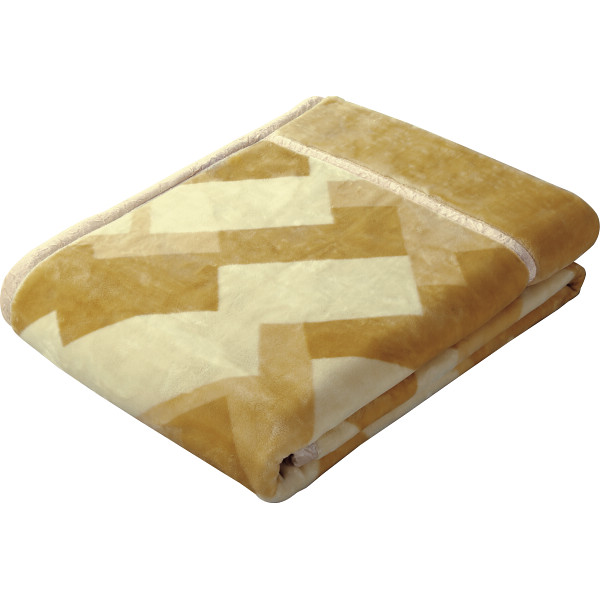 ムートンタッチマイヤー毛布２枚セット