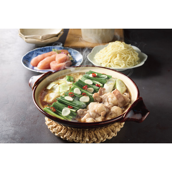 博多もつ鍋（あごだし醤油味）・無着色辛子明太子（８００ｇセット）