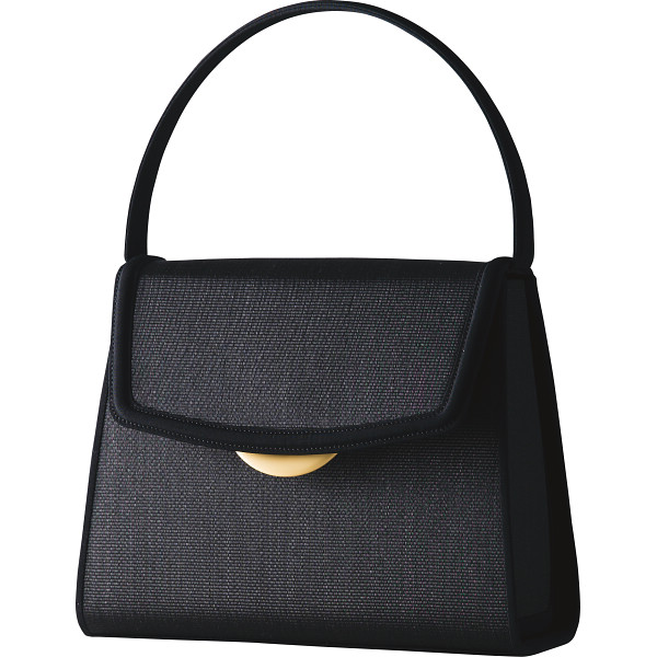 岩佐 ホースヘアフォーマルバッグブラック