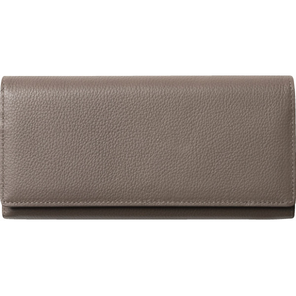 シュリンクレザー長財布トープ