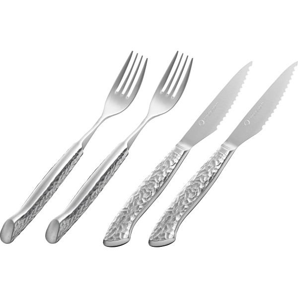 燕熟の技 ステーキナイフ＆フォーク４本セット