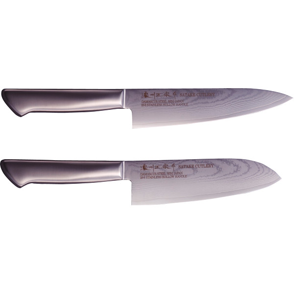 濃州正宗作　ダマスカス包丁２本セット