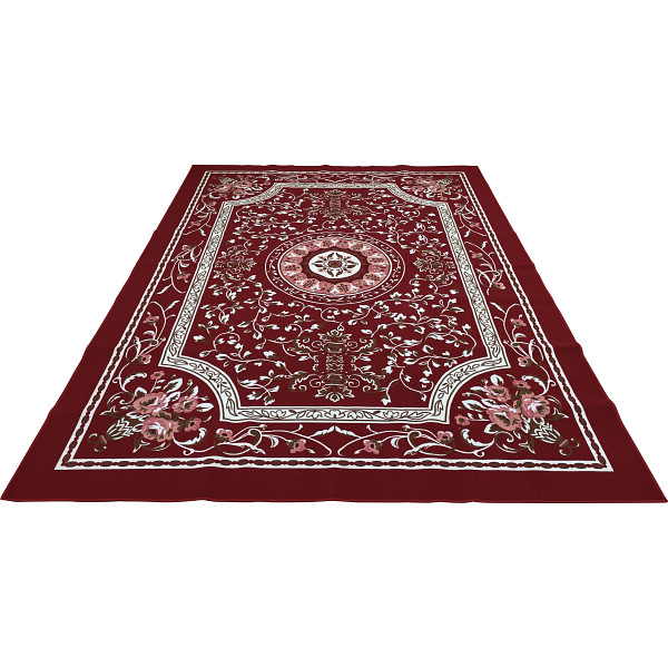 ６畳サイズの　はっ水加工カーペットワイン