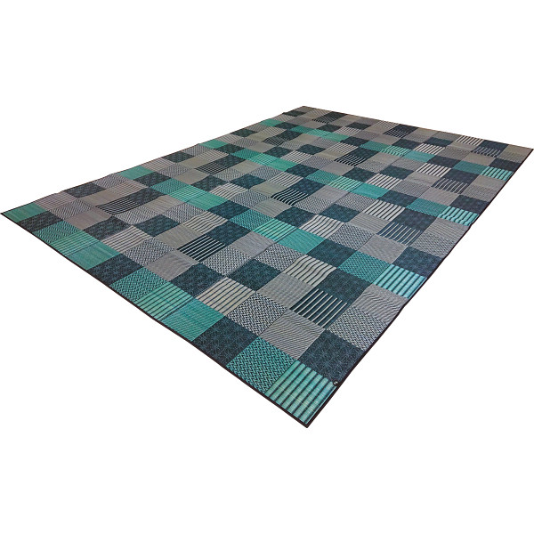 日本製い草カーペット（Ｋ）ブルー