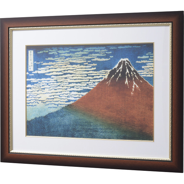 浮世絵額 葛飾北斎「凱風快晴」