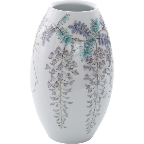 有田焼 福丈窯 藤絵 花瓶