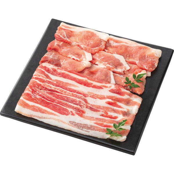 庄内豚　バラ・モモ　しゃぶしゃぶ用（計３５０ｇ）