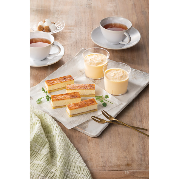 「乳蔵」　焼きプリンケーキ＆北海道プリン