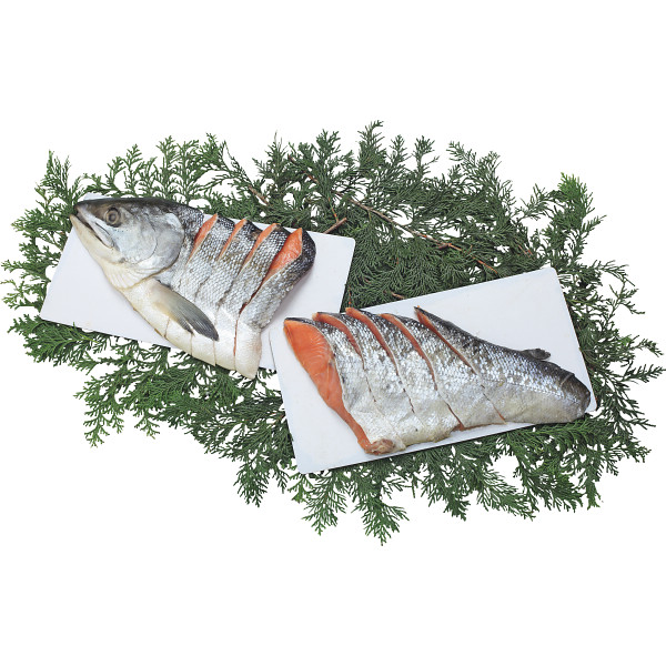 北海道産新巻鮭姿切身（半身）