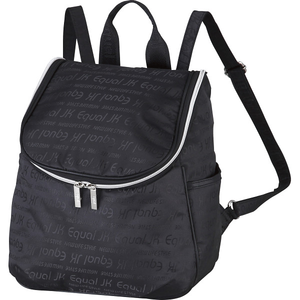 ジュンコ コシノ イコール ジャカード軽量リュックブラック