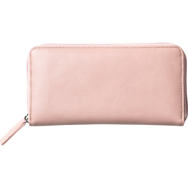 イルムス ラウンドファスナー長財布ピンク