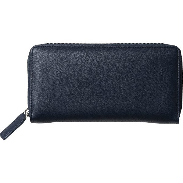 イルムス ラウンドファスナー長財布ネイビー
