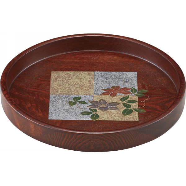 金銀色紙鉄線 丸盆